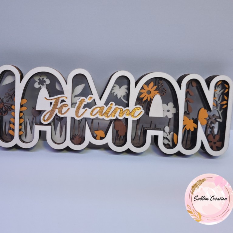 3D décoration Maman