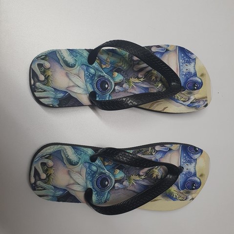 Tongs - Personnalisées - sublimcreation, bollène 84, vaucluse, paca, Made in france