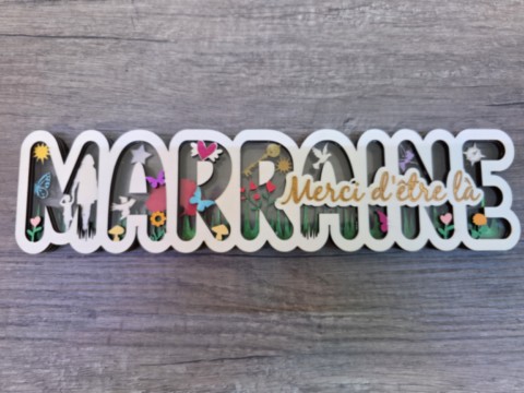 3D décoration Marraine
